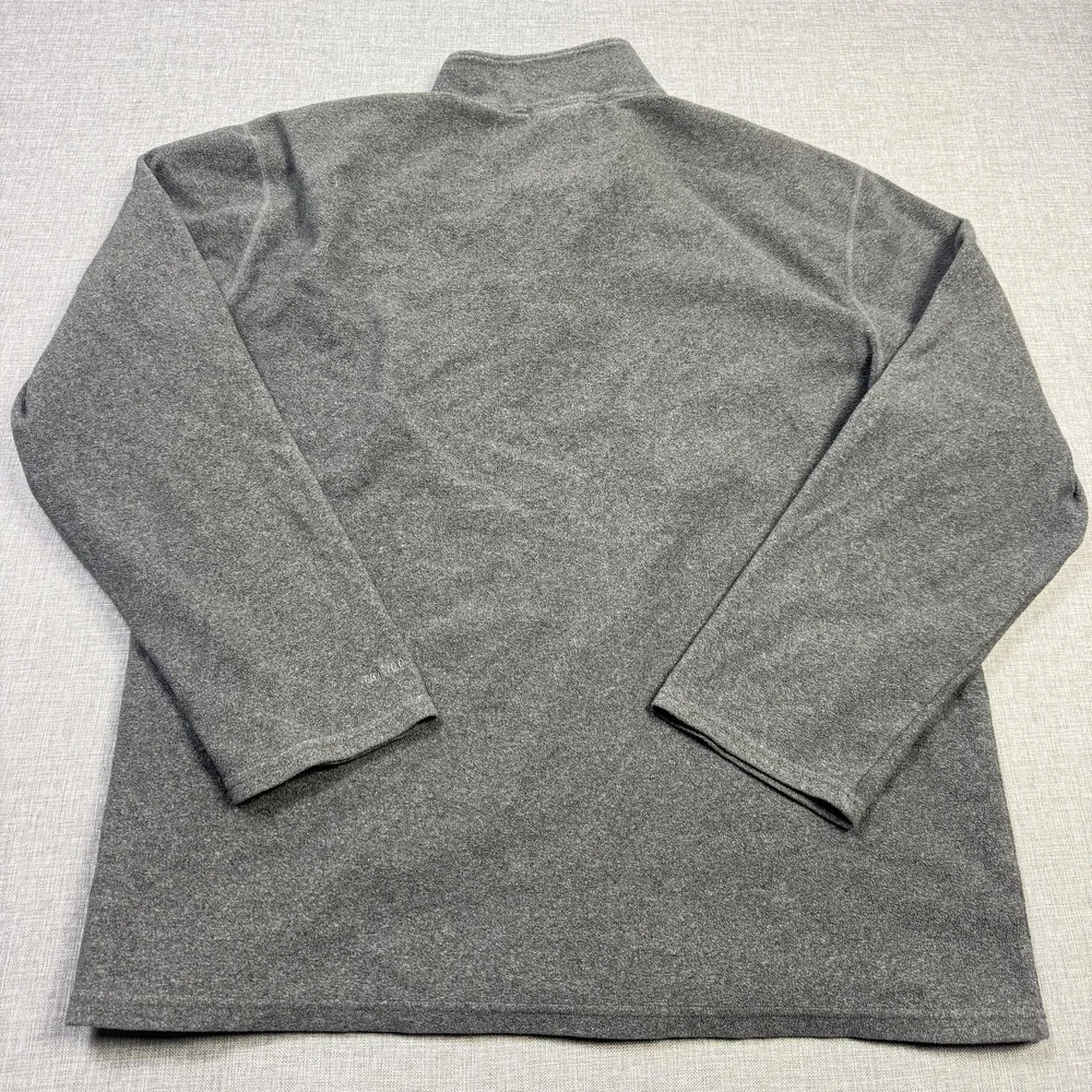 The North Face TKA 100 Sweatshirt Mens XL Gray Pullover 1/4 Zip Fleece Mock Neck